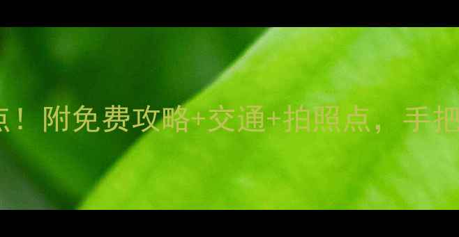 图片 🌿仙游必去十大景点！附免费攻略+交通+拍照点，手把手教你玩转全境✨1