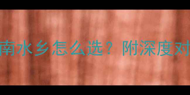 图片 🌿周庄vs同里！江南水乡怎么选？附深度对比攻略+隐藏玩法2