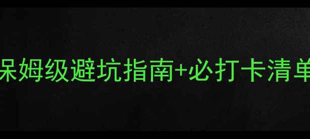 瑞士小镇旅游攻略保姆级避坑指南必打卡清单附行程规划预算