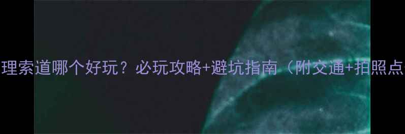 图片 📸大理索道哪个好玩？必玩攻略+避坑指南（附交通+拍照点位）