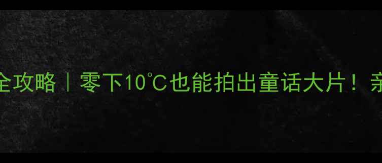 图片 🔥欧乐堡冬季游玩全攻略｜零下10℃也能拍出童话大片！亲子情侣闺蜜必冲🔥