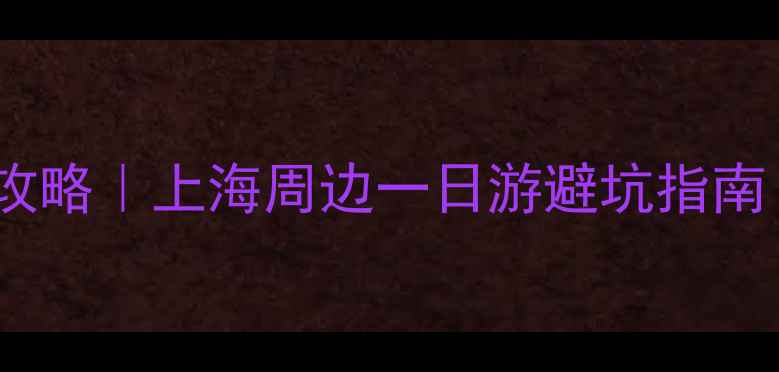 图片 🚴♀️黄浦江29公里骑行全攻略｜上海周边一日游避坑指南（附装备清单&最佳打卡点）