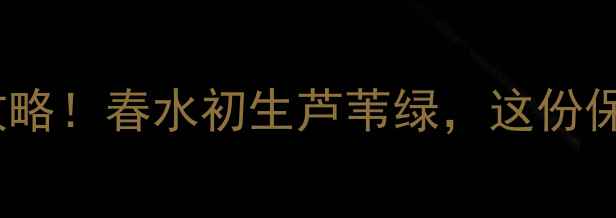 图片 4月白洋淀必去攻略！春水初生芦苇绿，这份保姆级玩法请收好