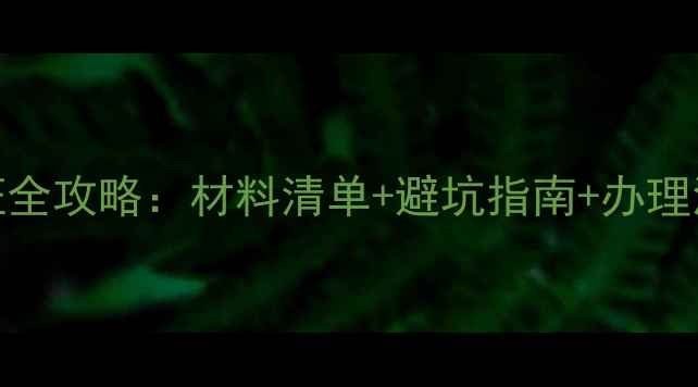 图片 ✨出国旅游签证全攻略：材料清单+避坑指南+办理流程（附模板）