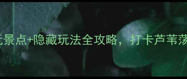 图片 深度游保定白洋淀必玩景点+隐藏玩法全攻略，打卡芦苇荡与古村落的诗意之旅1